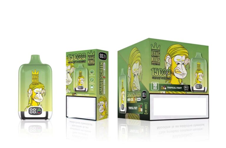 Hvad er de vigtigste forskelle mellem Bang King 9000 Puffs og standard engangs-vape-produkter? 22 Bang King Smartskærm 15000 Puffs 5 VapeXYZ