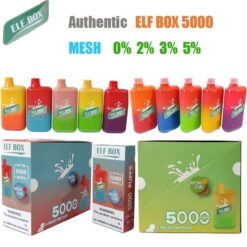 ELF BOX 5000 Puffs 0% 2% 3% 5% Nicotine Disposable Vape Authentic E Cigarette Pen Wholesale