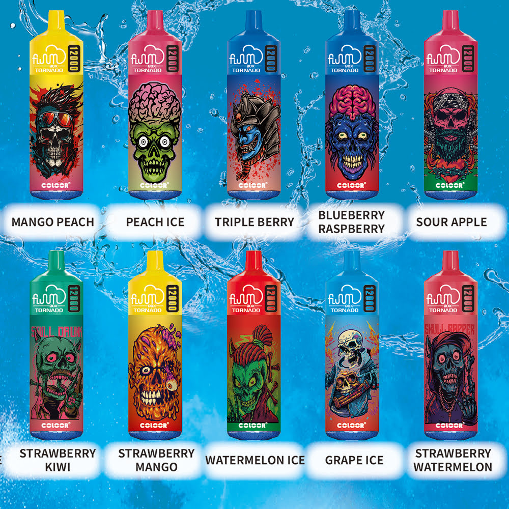 Fluum Tornado Color Box 12000 S LED svetlom podobným Fumot RandM Jednorazové Vape Device E Cigareta všetky príchute 1 www.kontamvape.com 4 VapeXYZ