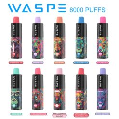 WASPE 8000 PUFFS 0% 2% 3% 5% Nicotine Disposable Vape