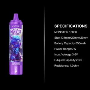 VAPME Monster 16000 Puffs 5 VapeXYZ