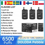 Miért válassza a DOLODA Pebble 6500 Puffs-t a kényelem érdekében? 30 2 DOLODA Pebble 6500 Puffs 0 2 5 Nikotin Újratölthető Eldobható Pod2 VapeXYZ