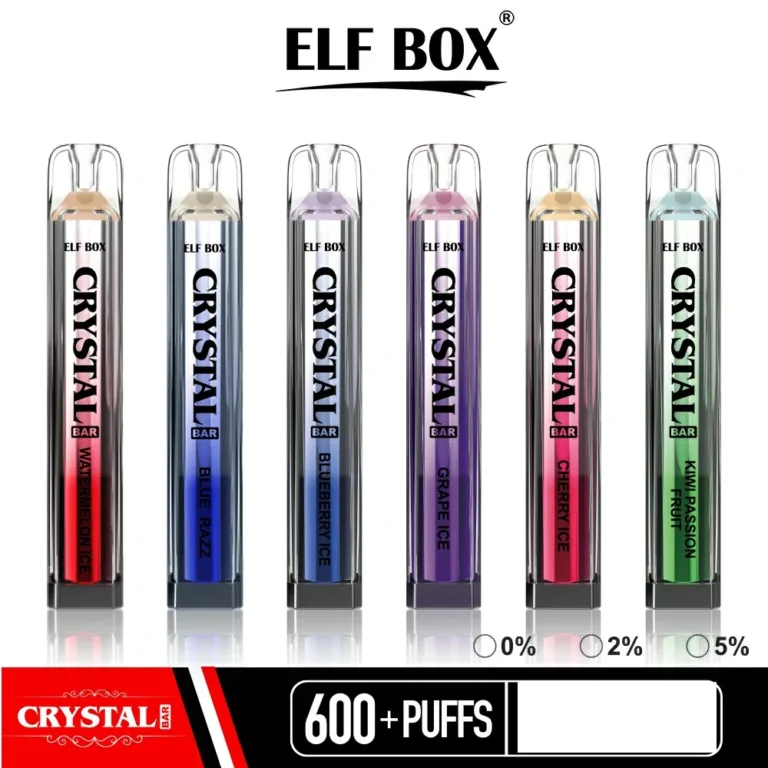 What Are the Key Features of the Elf Box 600 Puffs? 17 ELF BOX CRYSTAL BAR 600 Puffs Rechargeable Disposable Vapes