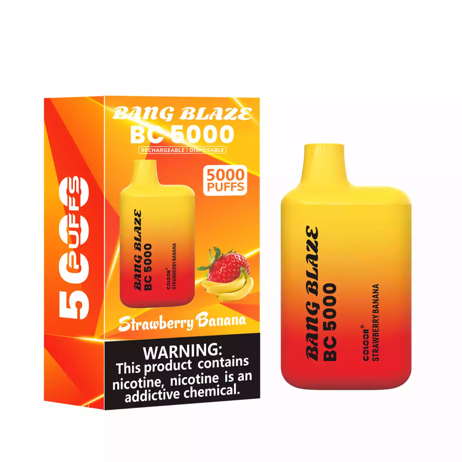 BANG BLAZE BC 5000 Puffs DSK062 Nagy Tételben Vásárolható Újratölthető Eldobható Vape Nagykereskedelem