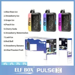 ELF BOX PULSE X 25000 Puffs 0 2 3 5 Niska zawartość nikotyny luzem Kup akumulatorowe jednorazowe Vapes Pen Hurtowo 3 VapeXYZ