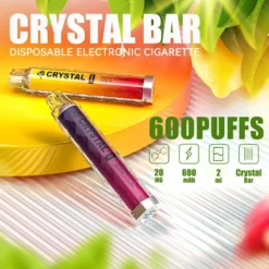 MYDE Crystal Bar 600 Puffs Stylo Vape Jetable En Gros Bobine De Maille 2 ml 20 mg Original Expédition Rapide 10 Saveurs 2024 Nouveau Support OEM ODM (2)