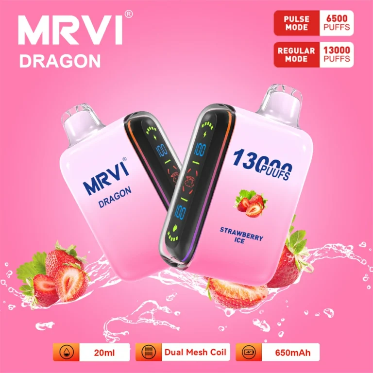 MRVI Dragon 13000 Puffs Disposable Vape: Ar tai tinkamas pasirinkimas jūsų garintuvų parduotuvei? Didmeninė analizė 33 MRVI Dragon 13000 Puffs dvigubo tinklelio skaitmeninis ekranas 2 5 mažai nikotino, originalus gamyklinis 5 VapeXYZ