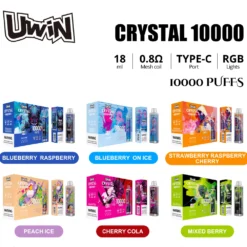 Uwin Crystal 10000 Puffs Bulk Buy Rechargeable Disposable Vapes Wholesale