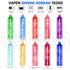 VAPEN Shisha Hookah 15000 trekjes DTL bulkkoop Herlaadbare Wegwerp Vapes Groothandel