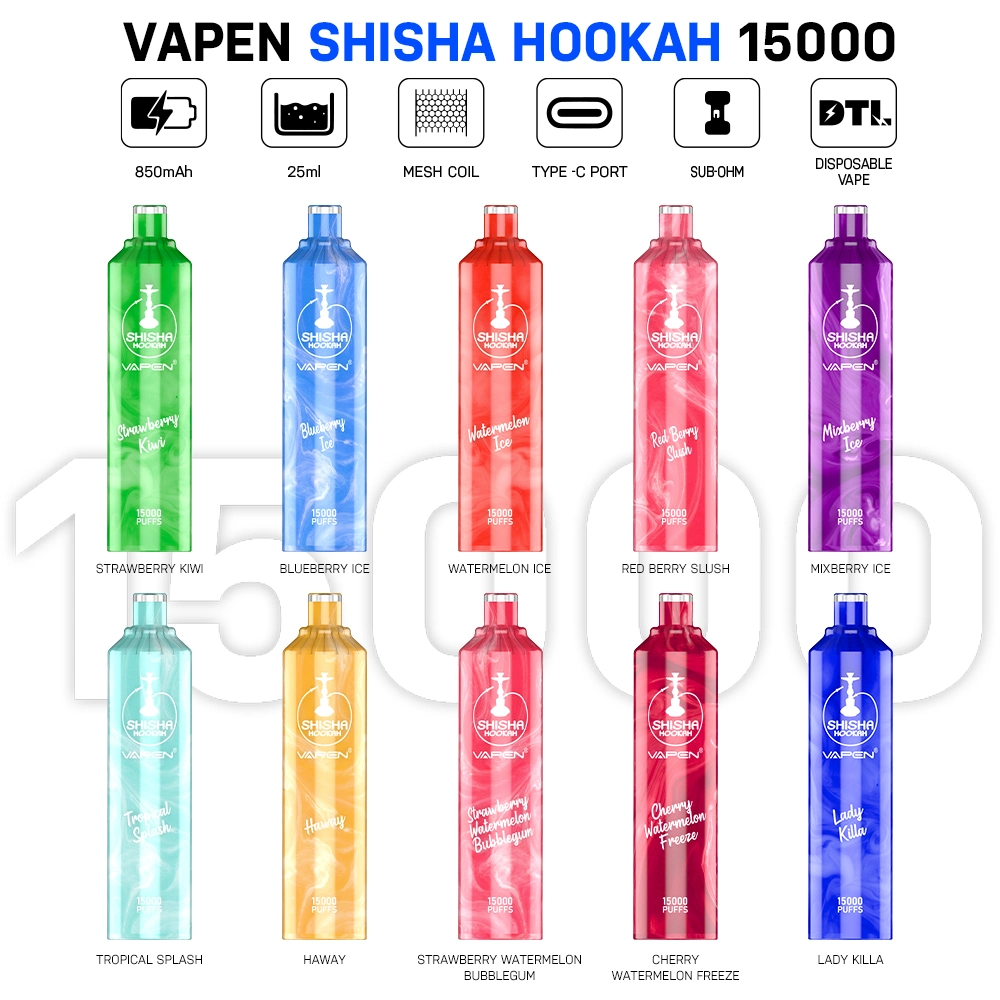 VAPEN Shisha Hookah 15000 Puffs DTL 0 2 Lav Nikotin Original Factory 35 VapeXYZ
