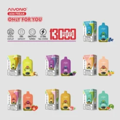 AIVONO AIM FREAK 13000 Puffs Digital Screen 0% 2% 3% 5% Low Nicotine Original Factory Bulk Buy Rechargeable Disposable Vapes Pen Wholesale