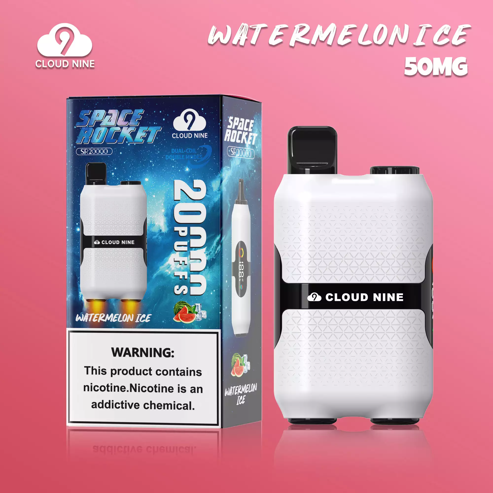 CLOUD NINE D33 20000 Puffs Pantalla Dual Mesh Inmersiva