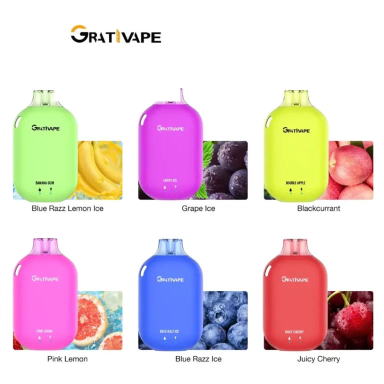 Grativape Boom 9000 Puffs Rechargeable Disposable Vapes