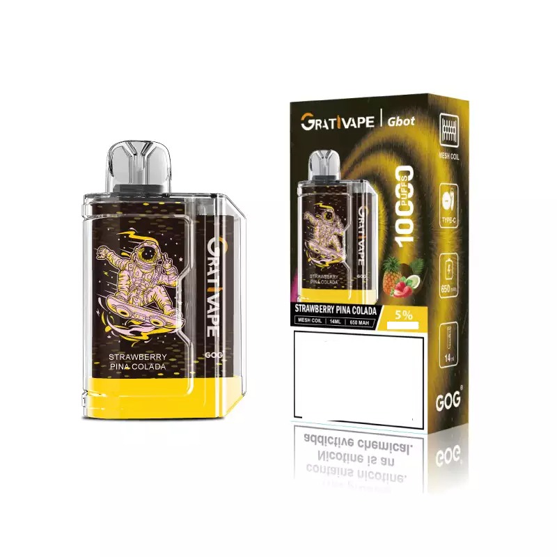 Fonctionnalité rechargeable du Grativape Gbot