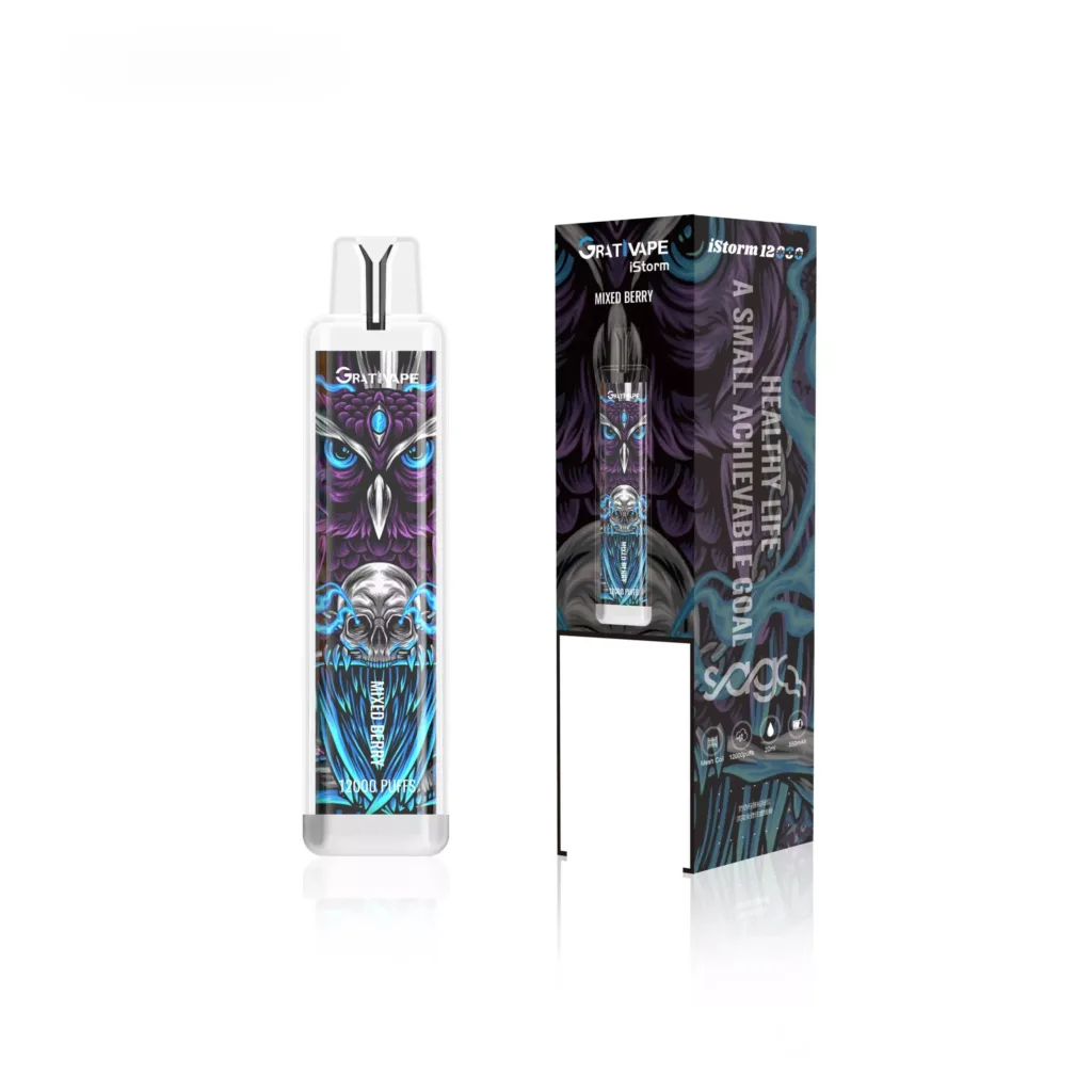 Grativape iStorm 12000 Puffs 0 2 3 5 Madala nikotiinisisaldusega Original Factory 9 VapeXYZ