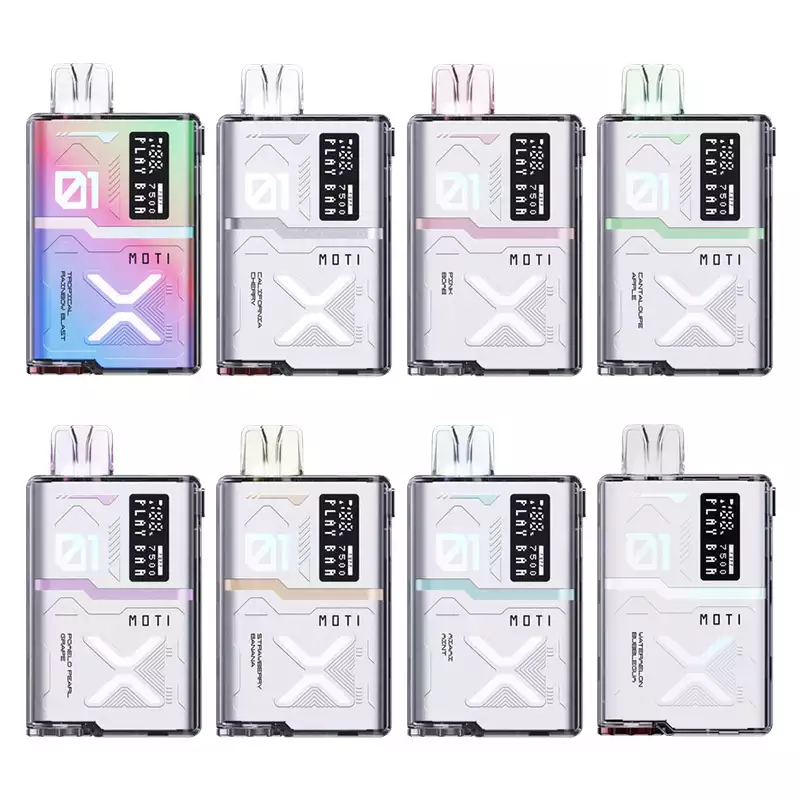 Varietà di colori e design del bar MOTI Play