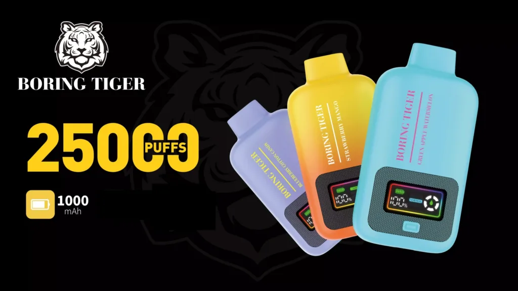 De ultieme gids voor High-Puff wegwerpbare vapes: Analyse van de VASY Boring Tiger 25000 1 VASY Boring Tiger 25000 Puffs Technologieoverzicht