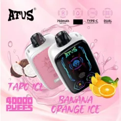 ATVS 40000 Puffs Dual Mesh Digital Screen 5 Low Nicotine Original Factory 12 VapeXYZ