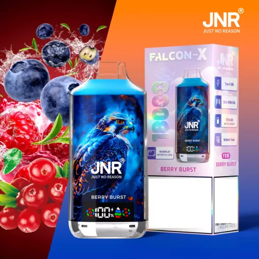 just no reason vapes JNR FALCON X 18000 Puffs Dual Mesh LED Display Bulk Buy Rechargeable  Disposable Vapes Wholesale