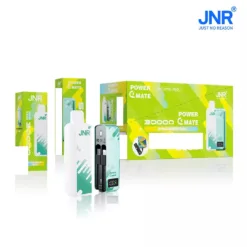JNR POWER MATE 30000 Puffs Duál Mesh Digitális Kijelző Nagykereskedelmi Újratölthető Eldobható Vape Kiszerelés