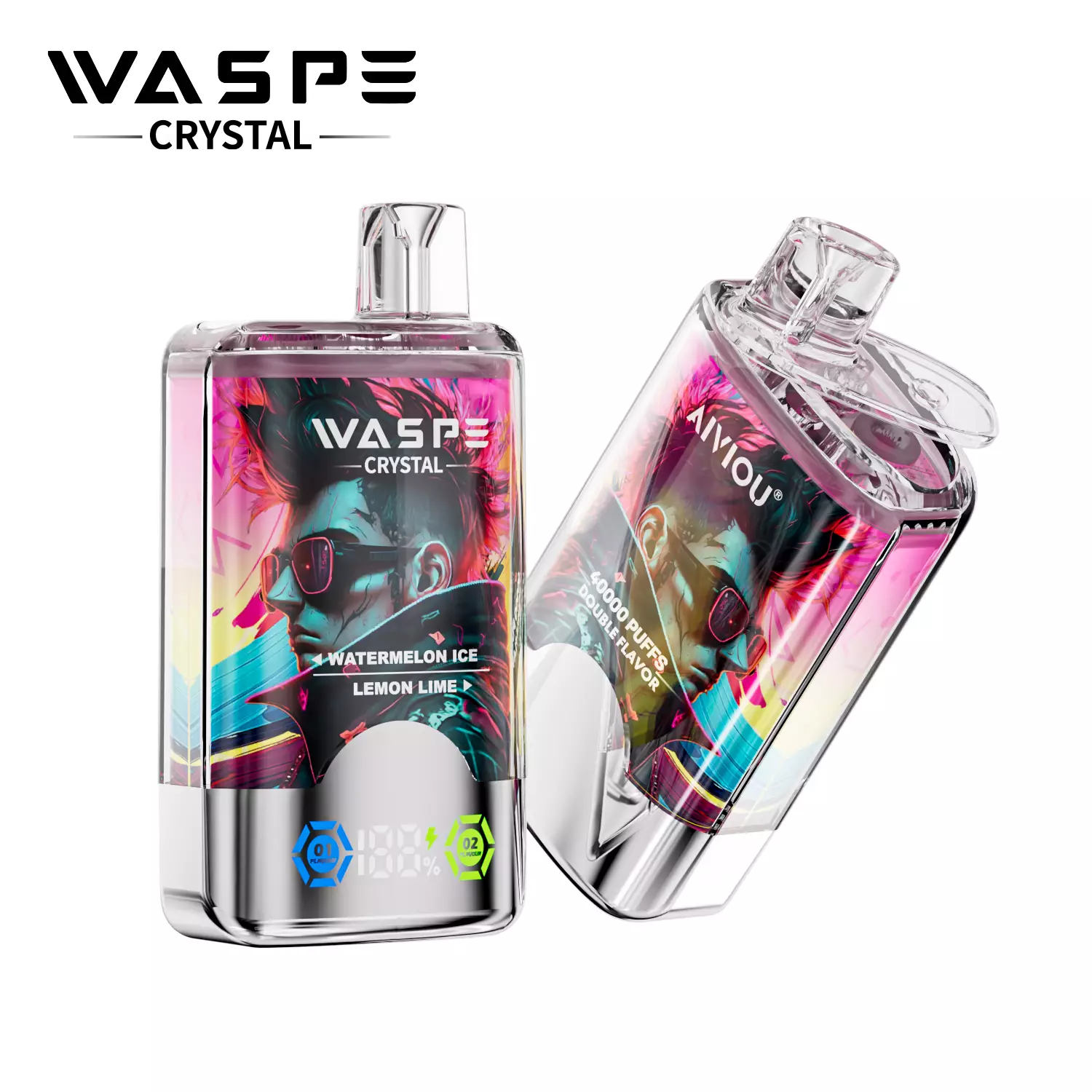 WASPE Crystal 40000 Puffs Dupla Ízű Eldobható Vape Nagyker 13 WASPE Crystal 40000 Puffs Double Taste Eldobható Vape Nagykereskedelem - 13. kép