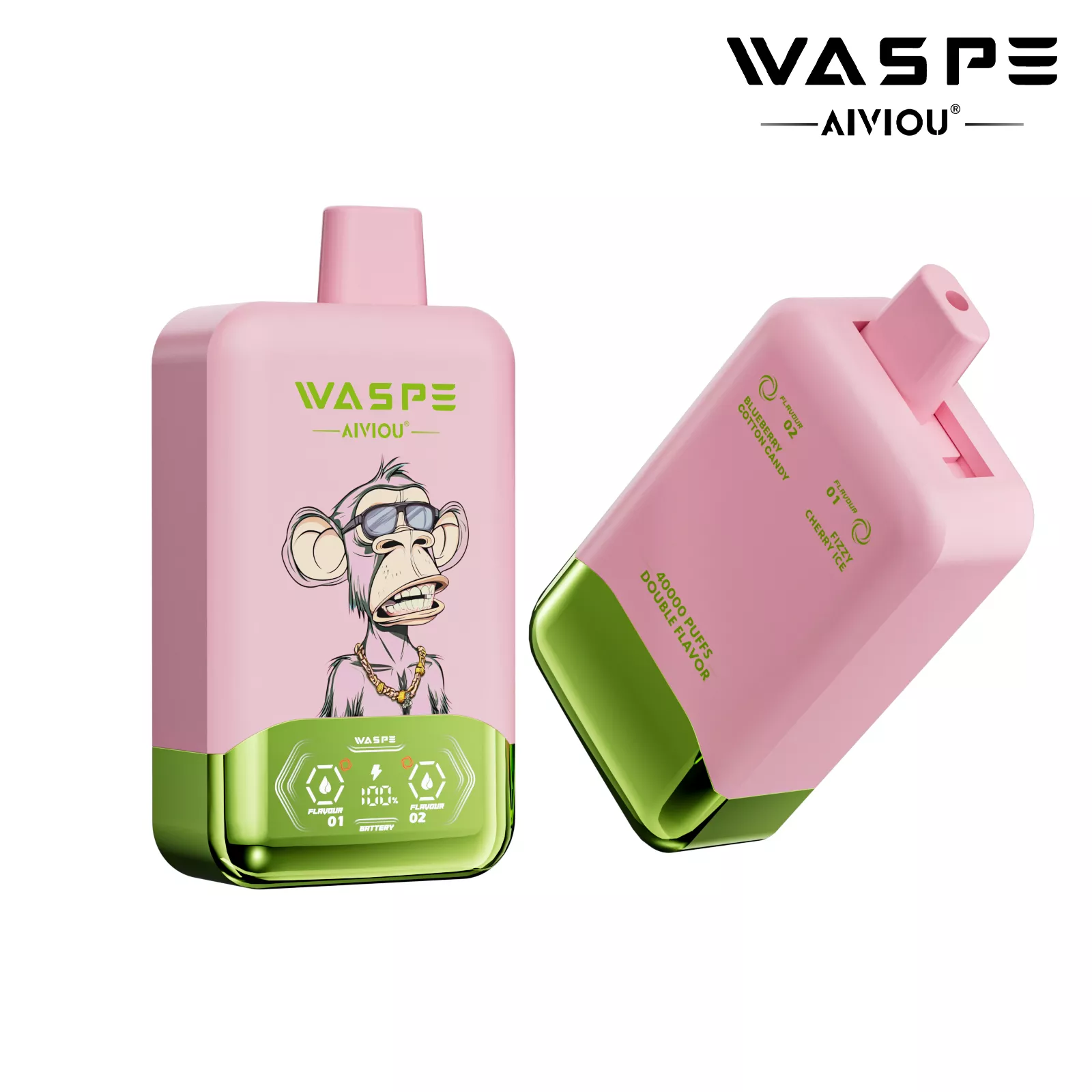 WASPE AIVIOU 40000 Puffs Double Flavor LED Screen 0% 2% 5% Low Nicotine Original Factory Bulk Buy Rechargeable Disposable Vapes Pen Wholesale 20 WASPE AIVIOU 40000 Puffs Double Flavor LED Screen 0% 2% 5% Low Nicotine Original Factory Bulk Buy Rechargeable Disposable Vapes Pen Wholesale - Image 20