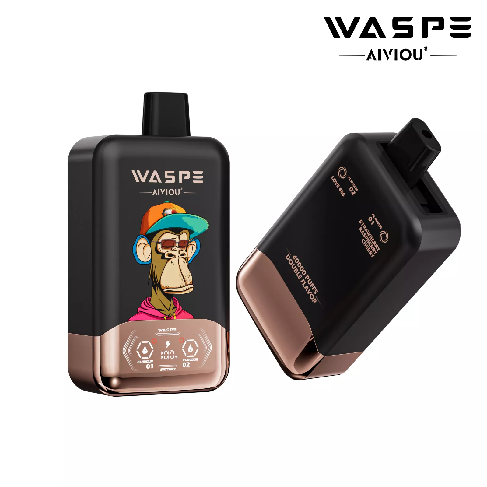 WASPE AIVIOU 40000 Puffs Double Flavor LED Screen 0% 2% 5% Low Nicotine Original Factory Bulk Buy Rechargeable Disposable Vapes Pen Wholesale 13 WASPE AIVIOU 40000 Puffs Double Flavor LED Screen 0% 2% 5% Low Nicotine Original Factory Bulk Buy Rechargeable Disposable Vapes Pen Wholesale - Image 13