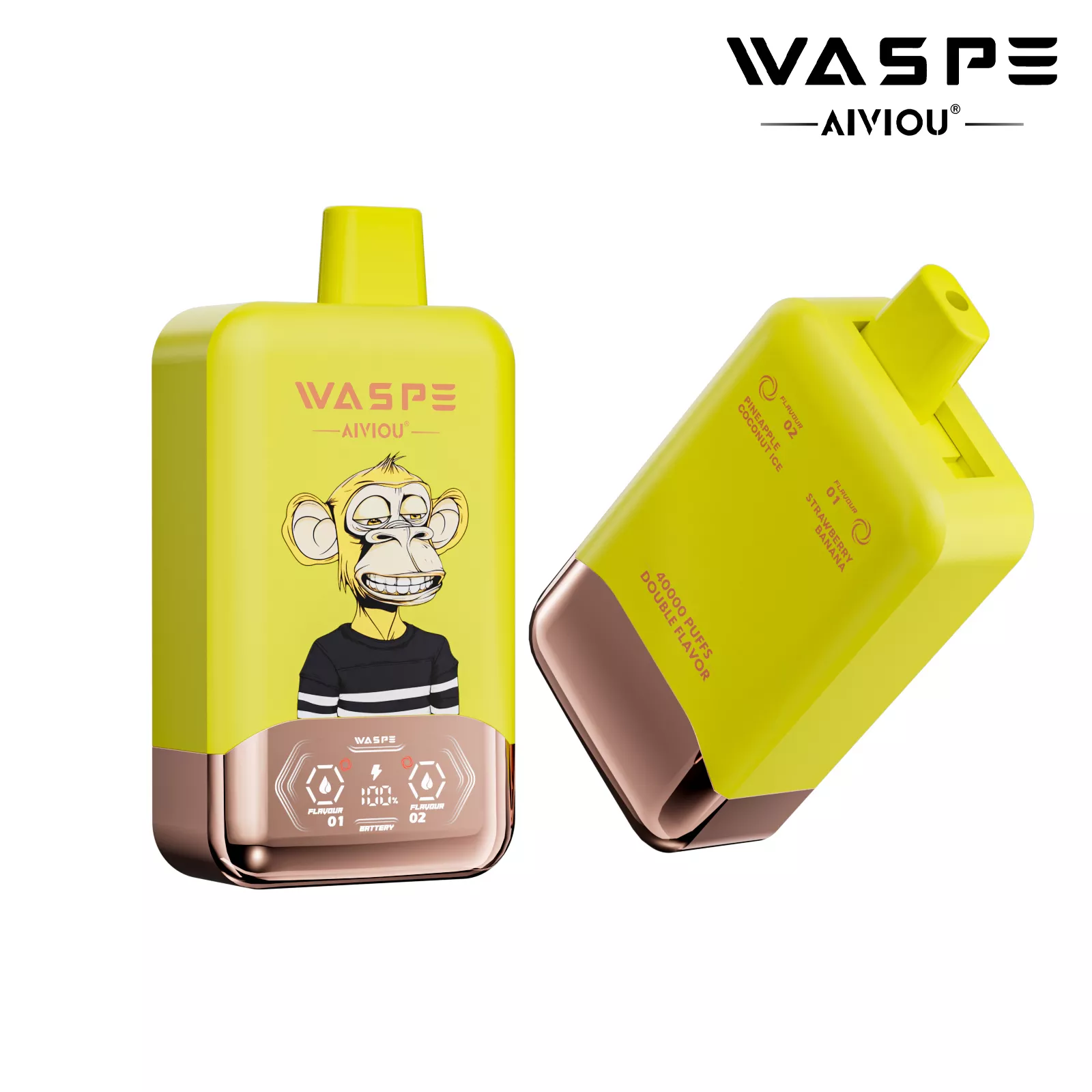 WASPE AIVIOU 40000 Puffs Double Flavor LED Screen 0% 2% 5% Low Nicotine Original Factory Bulk Buy Rechargeable Disposable Vapes Pen Wholesale 12 WASPE AIVIOU 40000 Puffs Double Flavor LED Screen 0% 2% 5% Low Nicotine Original Factory Bulk Buy Rechargeable Disposable Vapes Pen Wholesale - Image 12