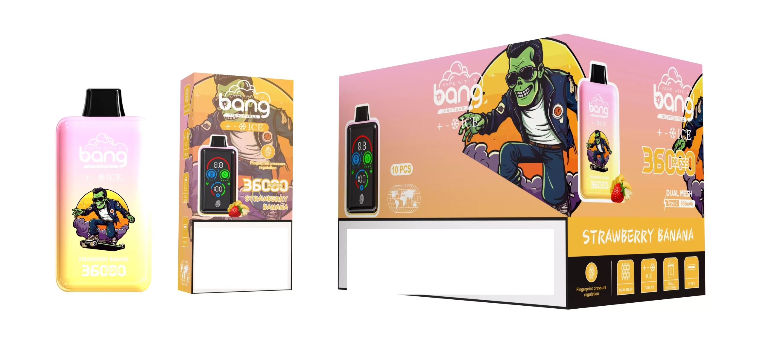 BANG DSK026 36000 Puffs Ice Blended Bulk Buy Rechargeable Disposable Vapes Wholesale 4 BANG DSK026 36000 Puffs Ice Blended Bulk Buy Rechargeable Disposable Vapes Wholesale - Image 4