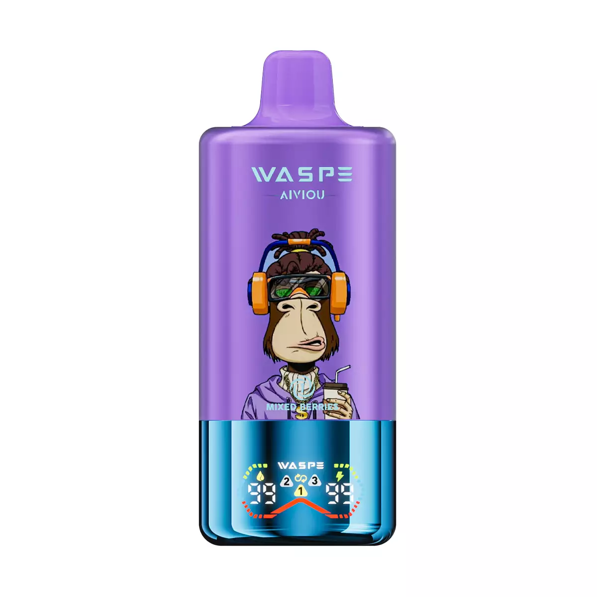 WASPE AIVIOU 60000 Puffar Tripla Smaker Digital Skärm Bulk Köp 60K Uppladdningsbara Engångs Vapes Grossist 2 WASPE AIVIOU 60000 Puffs Triple Tastes Digital Skärm Bulk Köp 60K Uppladdningsbara Engångs Vapes Grossist - Bild 2