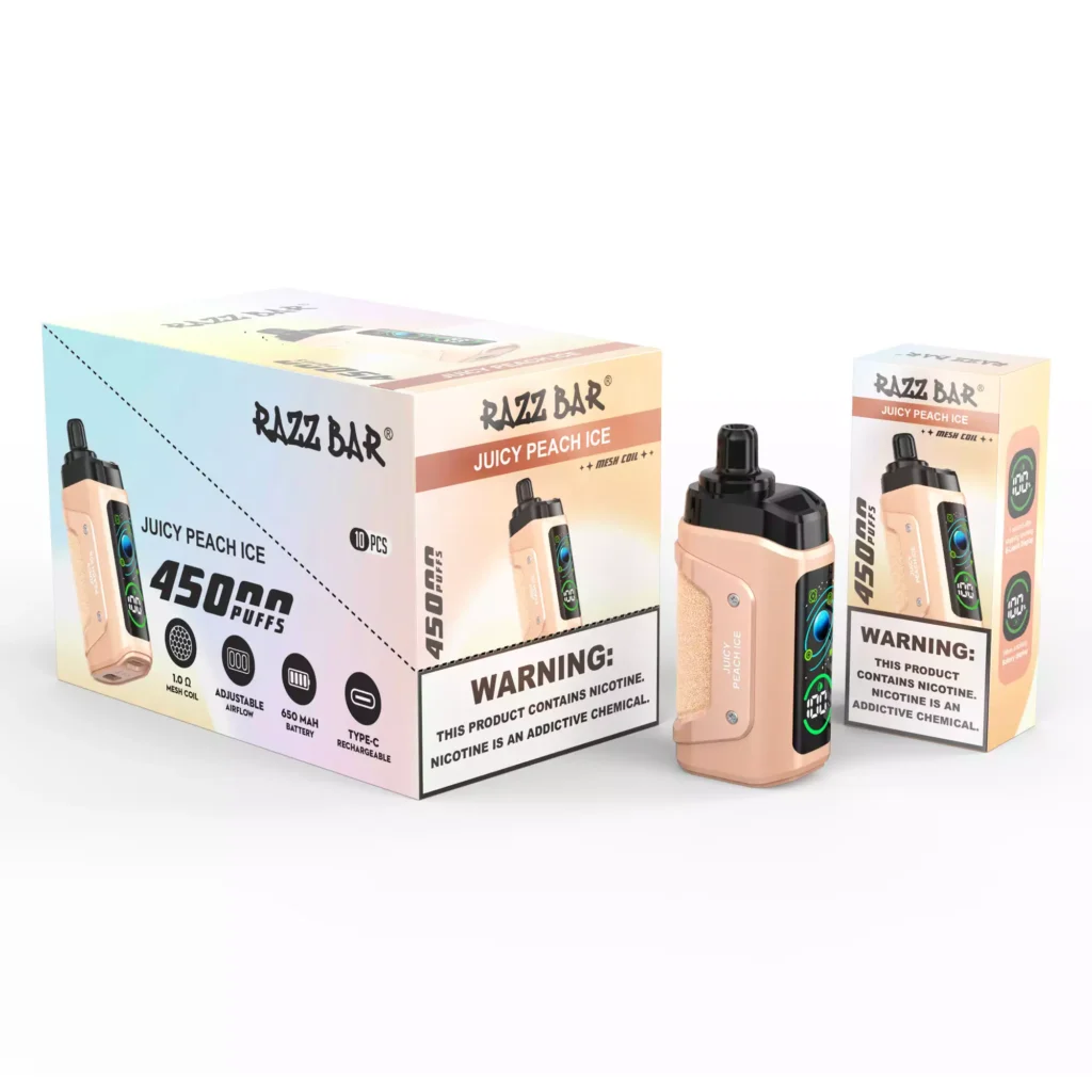 Bulk Wholesale Premium Kwaliteit Razz Bar 45000 Puff Authentieke Wegwerp Vape Lage Nicotine