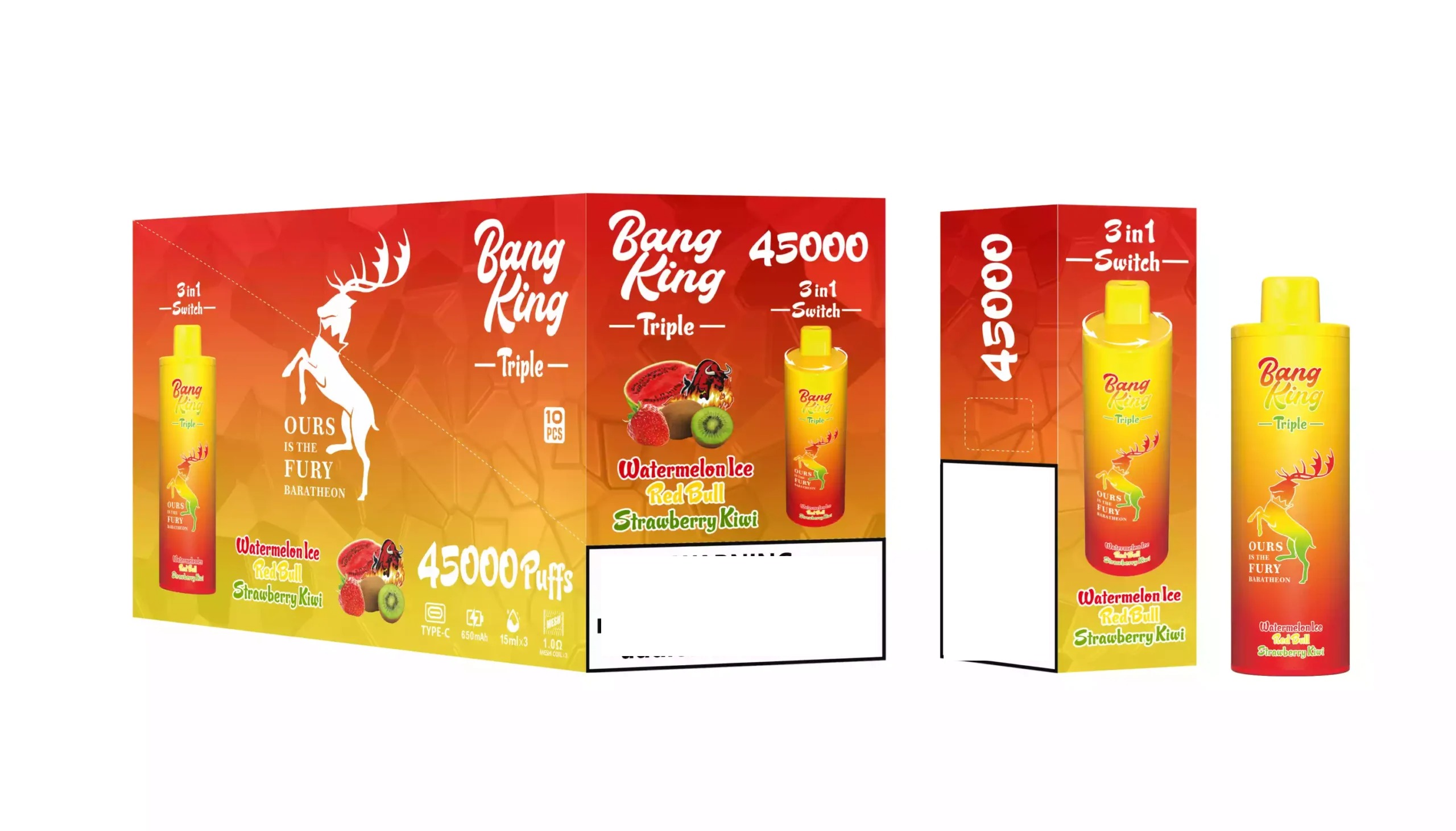 BANG KING 45000 Puffs DSK043 Drei Geschmacksrichtungen Großhandel Kauf Aufladbare Einweg-Vapes Großhandel 10 BANG KING 45000 Puffs DSK043 Drei Geschmacksrichtungen Großhandel Kauf Aufladbare Einweg-Vapes - Bild 10