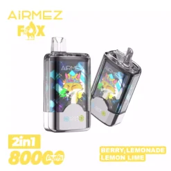 AIRMEZ FOX 80000 Puffs 2 IN 1 Nízky Nikotín Hromadný Nákup Originálny Nabíjateľný Jednorazový Vape Veľkoobchod 7 VapeXYZ