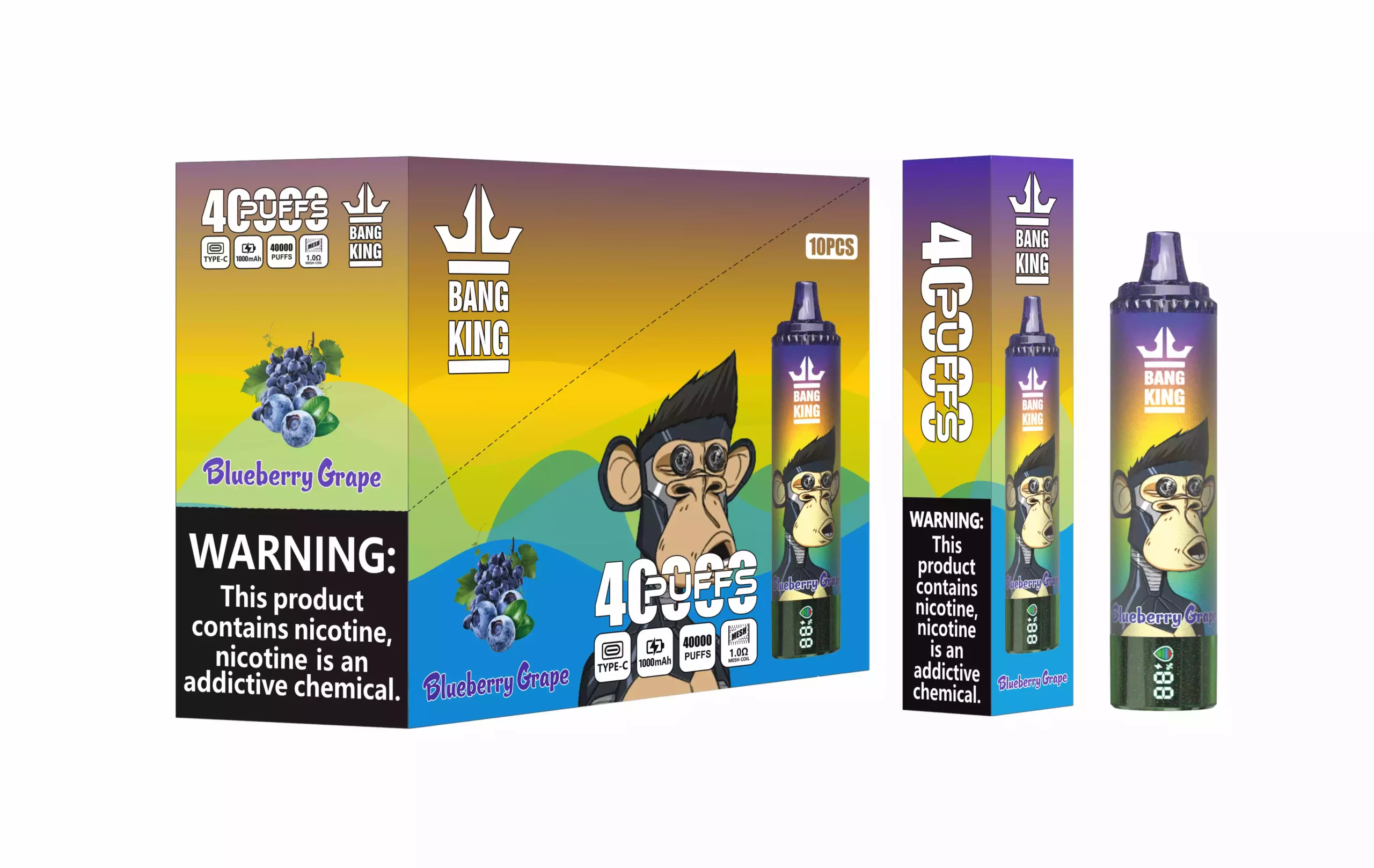 BANG KING 40000 Puffs DSK059 Toplu Alım Şarj Edilebilir Tek Kullanımlık Vape Toptan Satış 2 BANG KING 40000 Puffs DSK059 Toplu Alım Şarj Edilebilir Tek Kullanımlık Vape Toptan Satış - Resim 2