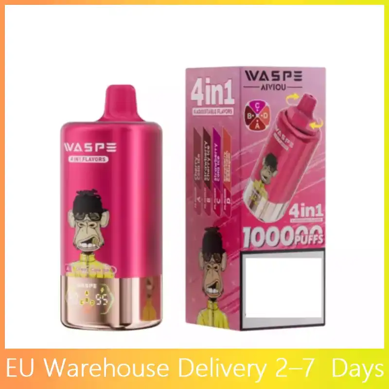 WASPE 4-em-1 Sabores 100000 Puffs Compra em Massa 100K Vapes Descartáveis Recarregáveis por Atacado 1 WASPE 4-em-1 Sabores 100000 Puffs Compra em Massa 100K Vapes Descartáveis Recarregáveis por Atacado