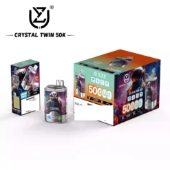 UZY CRYSTAL TWIN 50000 Puffs Διπλή Γεύση Χαμηλή Νικοτίνη Χονδρική Αγορά Πρωτότυπη Αναπλήρωσης Μονάδες Vape Χονδρική 2 VapeXYZ