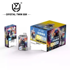 UZY CRYSTAL TWIN 50000 Puffs Διπλή Γεύση Χαμηλή Νικοτίνη Χονδρική Αγορά Πρωτότυπη Αναπλήρωσης Disposable Vapes Χονδρική 3 VapeXYZ