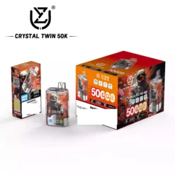 UZY CRYSTAL TWIN 50000 Puffs Διπλή Γεύση Χαμηλή Νικοτίνη Χονδρική Αγορά Πρωτότυπη Αναπλήρωσης Μονάδες Vape Χονδρική 6 VapeXYZ