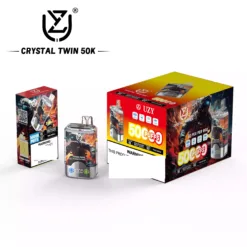 UZY CRYSTAL TWIN 50000 Puffs Διπλή Γεύση Χαμηλή Νικοτίνη Χονδρική Αγορά Πρωτότυπη Αναπλήρωσης Μονάδες Vape Χονδρική 8 VapeXYZ