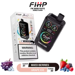 FIHP 36000 36K Puffs Doppio Sapore Vape Monouso Doppia Bobina Mesh Display LED All'ingrosso 4 VapeXYZ