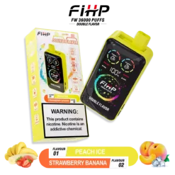 FIHP 36000 36K Puffs Doppio Sapore Vape Monouso Doppia Bobina Mesh Display LED All'ingrosso 5 VapeXYZ