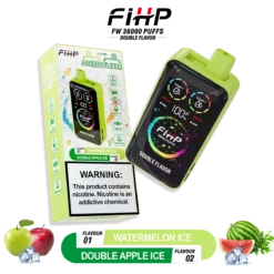 FIHP 36000 36K Puffs Doppio Sapore Vape Monouso Doppia Bobina Mesh Display LED All'ingrosso 8 VapeXYZ