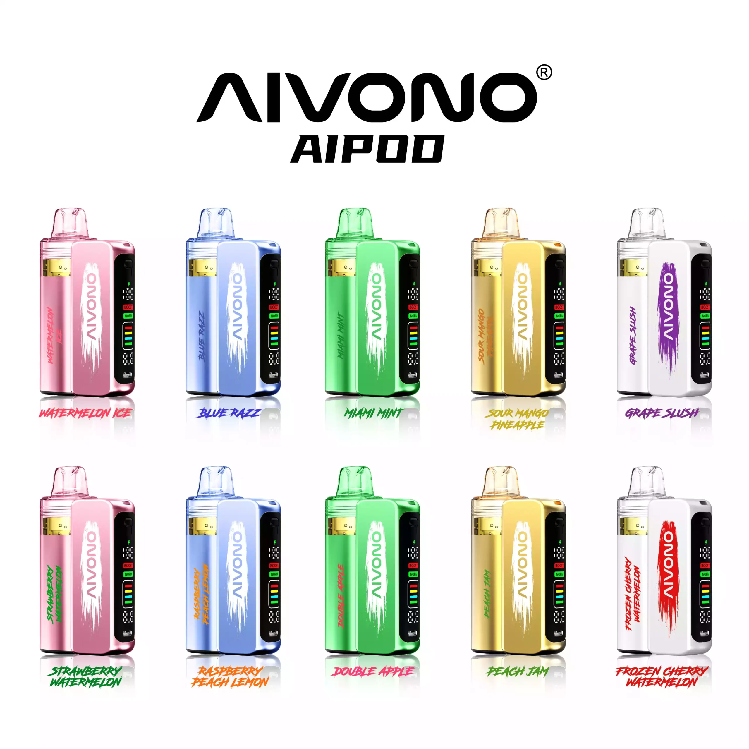 AIVONO AIM AIPOD KIT 30K Eldobható Vape 30000 Puffok Nagykereskedelmi Legjobb Ár Intelligens Kijelző