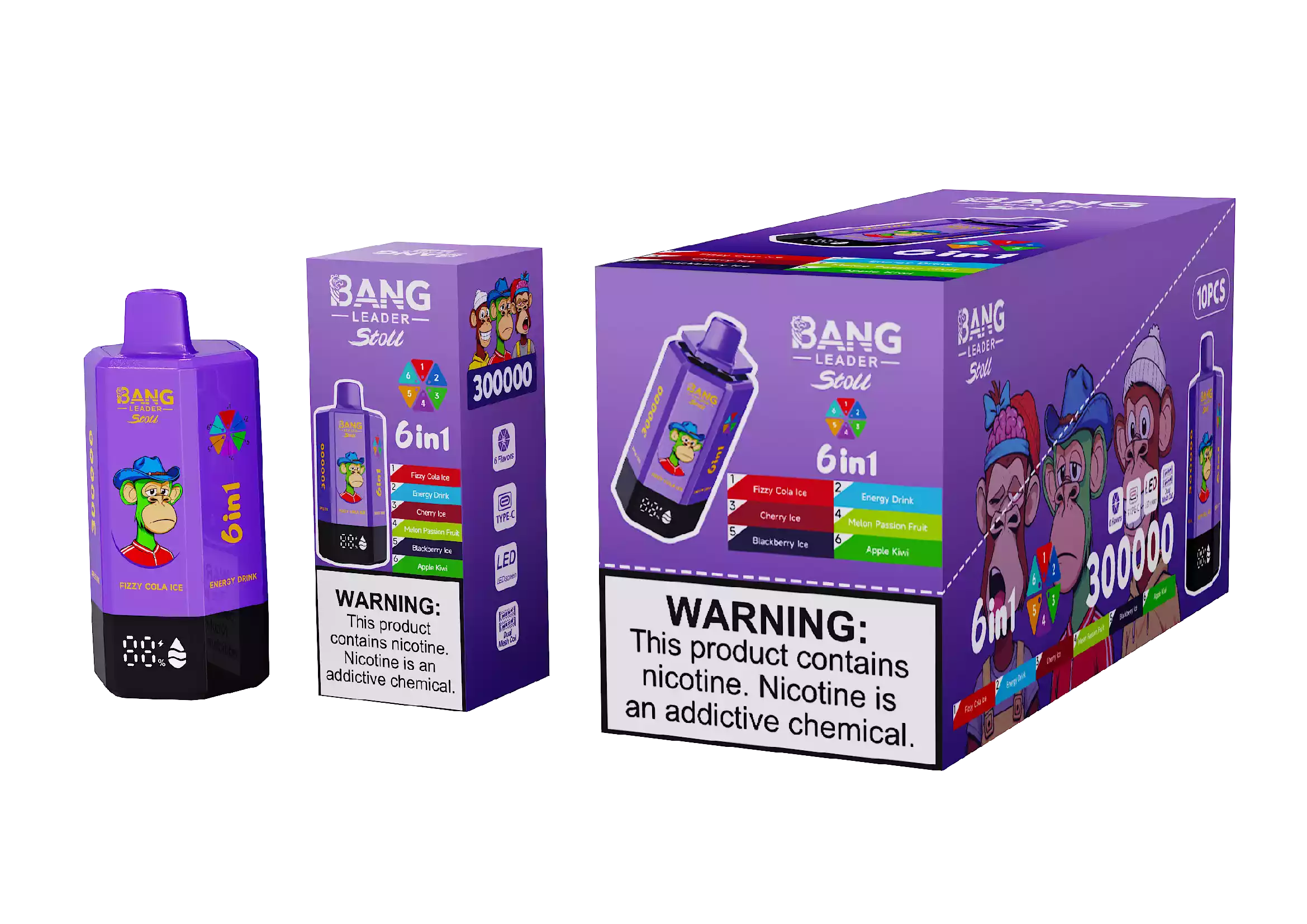 BANG VEZETŐ 300K 300000 Puffs Újratölthető Eldobható Vape Nagykereskedelmi Vásárlás Duál Mesh