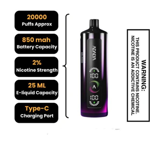 ADALYA 20000 20K Puffs Purchase Disposable Vape European Warehouse Fast Ship No MOQ 3 ADALYA 20000 20K Puffs Purchase Disposable Vape European Warehouse Fast Ship No MOQ - Image 3