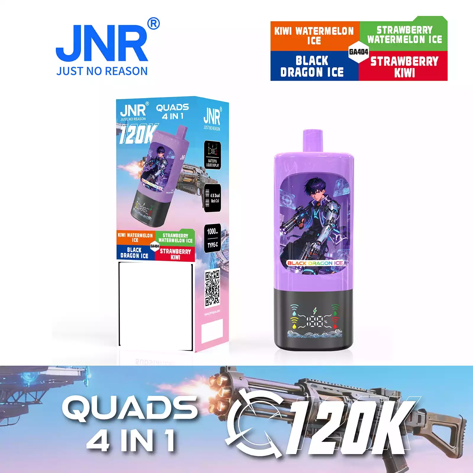 JNR QUADS 4'Ü 1 120K 120000 Puff Big Cloud Toptan Şarj Edilebilir Tek Kullanımlık Vape Akıllı Ekran Toplu Alış 6 JNR QUADS 4'Ü 1'DE 120K 120000 Puff Big Cloud Toptan Şarj Edilebilir Tek Kullanımlık Vape Akıllı Ekran Toplu Alım - Resim 6