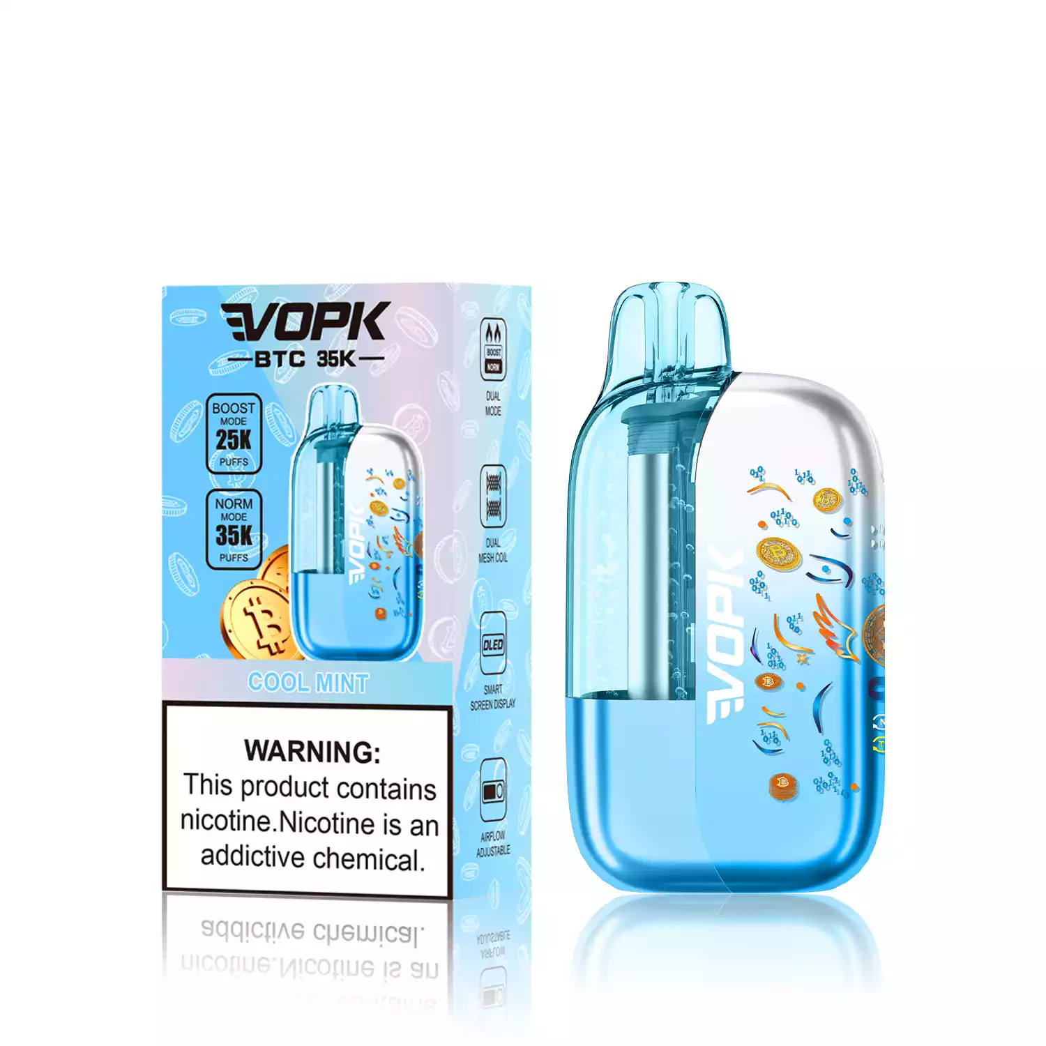 VOPK BTC 35K 35000 Puffs Dual Mesh Coil Disposable Vape Wholesale Adjustable Airflow Control 10 VOPK BTC 35K 35000 Puffs Dual Mesh Coil Disposable Vape Wholesale Adjustable Airflow Control - Image 10