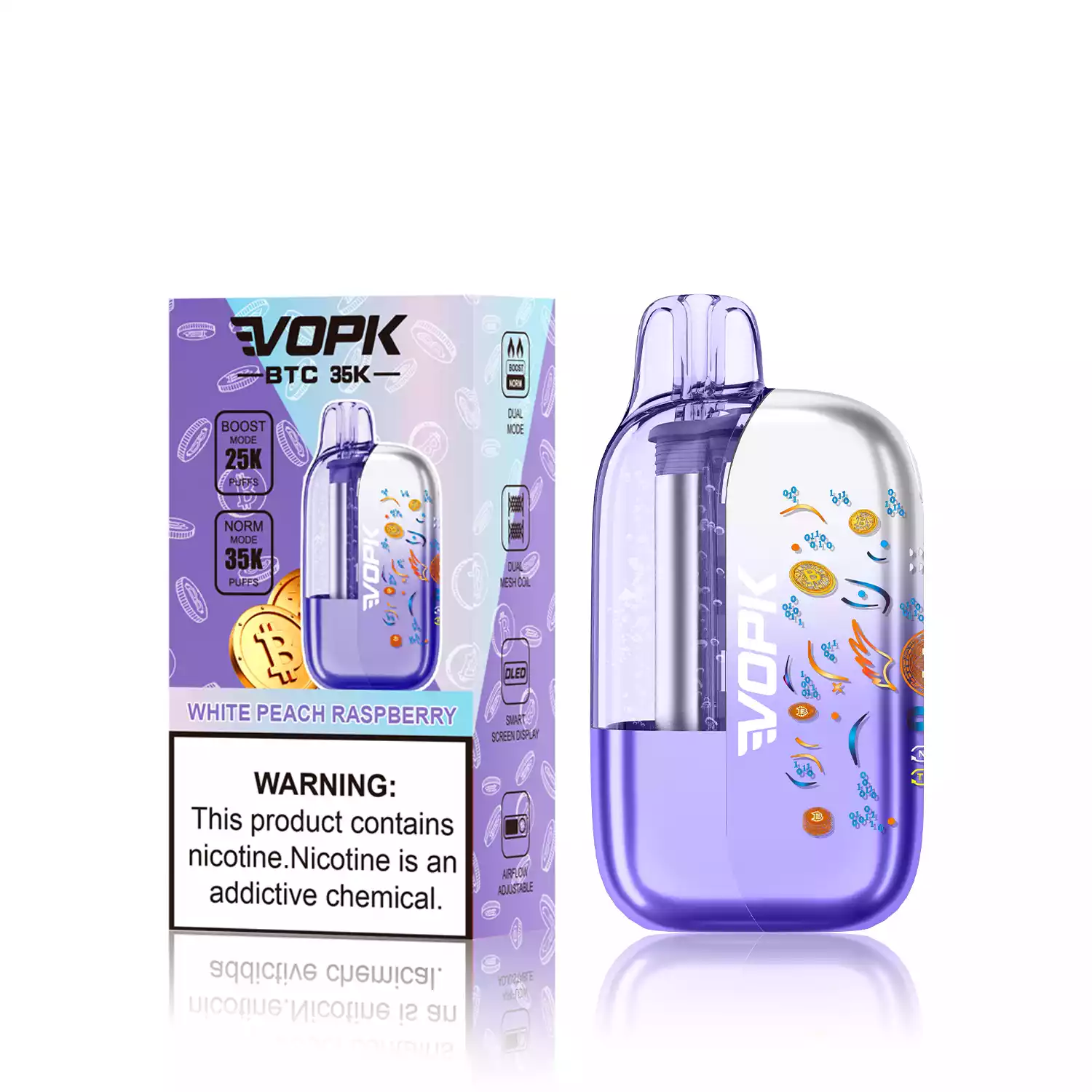 VOPK BTC 35K 35000 Puffs Dual Mesh Coil Disposable Vape Wholesale Adjustable Airflow Control 4 VOPK BTC 35K 35000 Puffs Dual Mesh Coil Disposable Vape Wholesale Adjustable Airflow Control - Image 4