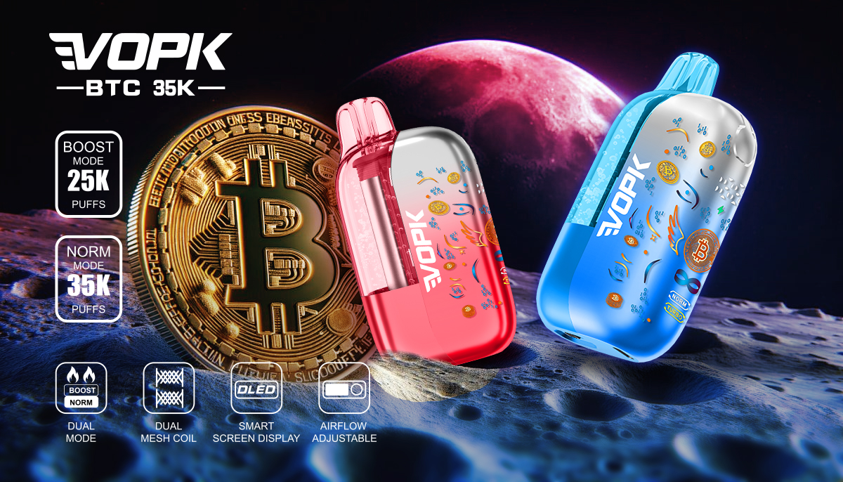 VOPK BTC 35K 35000 Puffs Dual Mesh Coil Disposable Vape Wholesale Adjustable Airflow Control 23 VOPK BTC 35K 35000 Puffs Dual Mesh Coil Disposable Vape Wholesale Adjustable Airflow Control