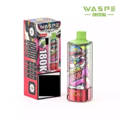 WASPE 8 in 1Taste  Crystal 180000 Puffs 180K Disposable Vapes Wholesale Bulk Buy Rechargeable LED Screen